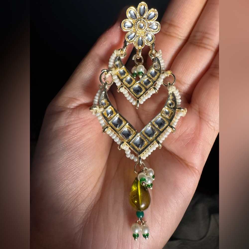 Indian fashion earrings - Picture 3 of 3